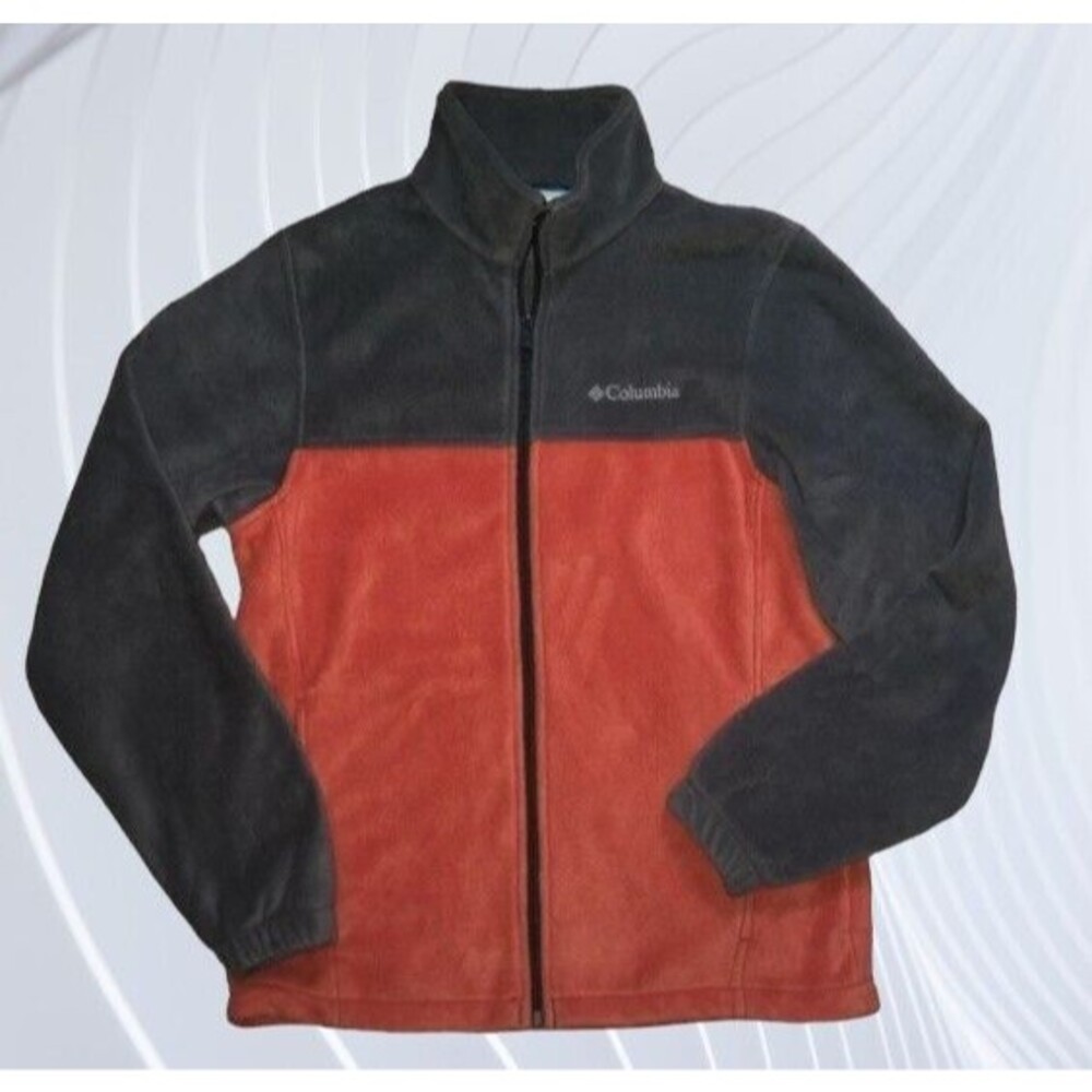 Columbia Soft Shell Jacket Fleece Lined Polyester Full Zip Pockets Adult S